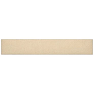 vidaXL Κεφαλάρι Τοίχου 12 τμχ. 90 x 15 cm Κρεμ ύφασμα