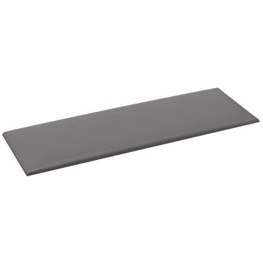vidaXL Κεφαλάρι Τοίχου 12 τμχ. 90 x 30 cm Γκρι ύφασμα