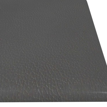 vidaXL Κεφαλάρι Τοίχου 12 τμχ. 60 x 15 cm Γκρι ύφασμα