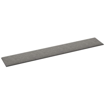 vidaXL Κεφαλάρι Τοίχου 12 τμχ. 90 x 15 cm Ανοιχτό γκρι ύφασμα