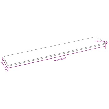 vidaXL Κεφαλάρι Τοίχου 12 τμχ. 90 x 15 cm Ανοιχτό γκρι ύφασμα