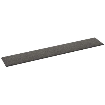 vidaXL Κεφαλάρι Τοίχου 12 τμχ. 90 x 15 cm Σκούρο Γκρι ύφασμα