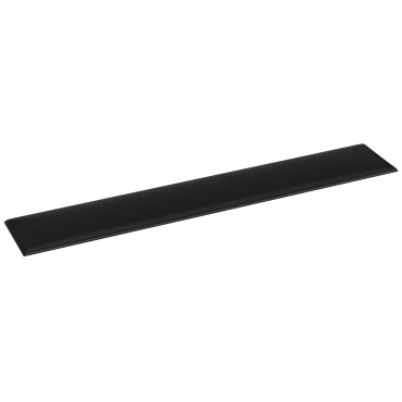 vidaXL Κεφαλάρι Τοίχου 12 τμχ. 90 x 15 cm Μαύρο ύφασμα