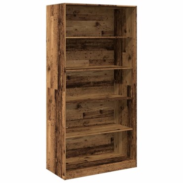 vidaXL Ντουλάπα Όψη Παλαιού Ξύλου 100x50x200cm από Επεξεργασμένο Ξύλο 1 τεμ.