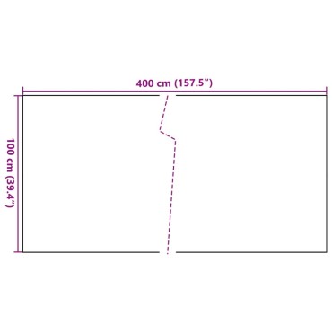 vidaXL Διαχωριστικό Βεράντας Ανθρακί 400x100cm από Συνθετικό Ρατάν