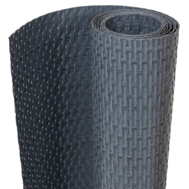 vidaXL Διαχωριστικό Βεράντας Ανθρακί 1000x80cm από Συνθετικό Ρατάν