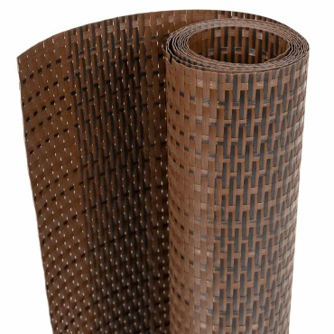 vidaXL Διαχωριστικό Βεράντας Καφέ & Μαύρο 400x80cm Συνθετικό Ρατάν