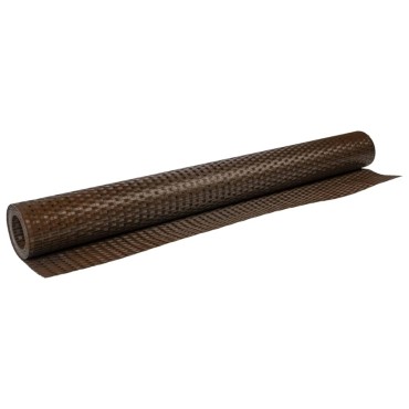 vidaXL Διαχωριστικό Βεράντας Καφέ & Μαύρο 400x80cm Συνθετικό Ρατάν