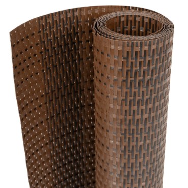 vidaXL Διαχωριστικό Βεράντας Καφέ & Μαύρο 600x90cm Συνθετικό Ρατάν