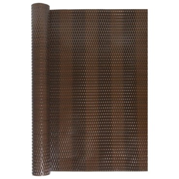 vidaXL Διαχωριστικό Βεράντας Καφέ & Μαύρο 600x90cm Συνθετικό Ρατάν