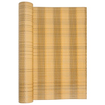 vidaXL Διαχωριστικό Βεράντας Ανοιχτό Καφέ 600x90cm Συνθετικό Ρατάν