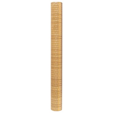vidaXL Διαχωριστικό Βεράντας Ανοιχτό Καφέ 600x90cm Συνθετικό Ρατάν