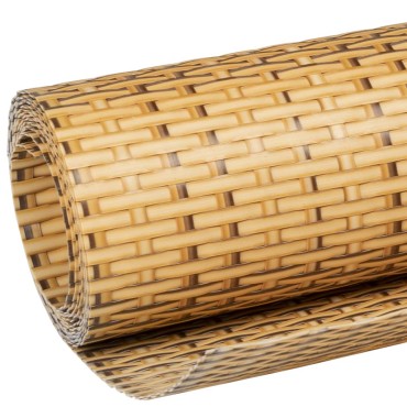 vidaXL Διαχωριστικό Βεράντας Ανοιχτό Καφέ 600x90cm Συνθετικό Ρατάν
