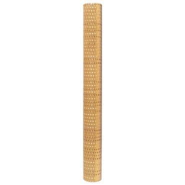 vidaXL Διαχωριστικό Βεράντας Ανοιχτό Καφέ 1000x80cm Συνθετικό Ρατάν