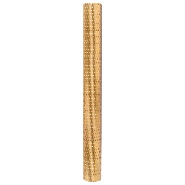vidaXL Διαχωριστικό Βεράντας Ανοιχτό Καφέ 1000x100cm Συνθετικό Ρατάν