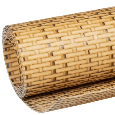 vidaXL Διαχωριστικό Βεράντας Ανοιχτό Καφέ 1000x100cm Συνθετικό Ρατάν