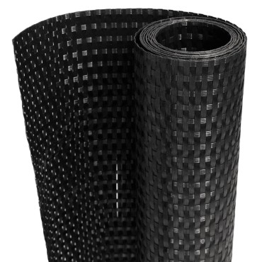 vidaXL Διαχωριστικό Βεράντας Μαύρο 400x100cm από Συνθετικό Ρατάν