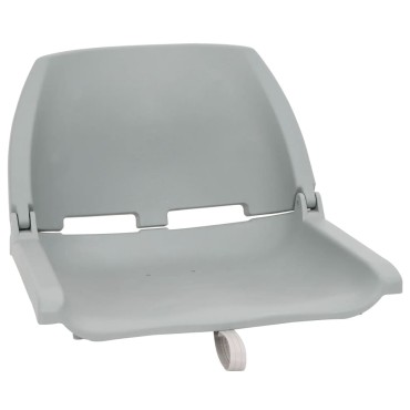 vidaXL Κάθισμα Σκάφους Πτυσσόμ. 2 τεμ. Γκρι 48x51x41 εκ Χωρίς Μαξιλάρι