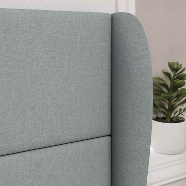 vidaXL Αυτί Κεφαλής Ανοιχτό γκρι 80x23x6cm ύφασμα