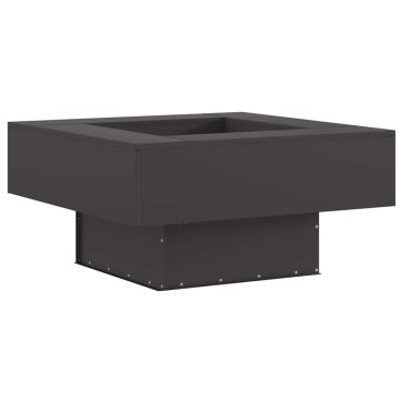 vidaXL Φωτιά σε μπολ Μαύρο 80 x 80 x 40 cm Ατσάλι Σκληρυθέν στον Αέρα