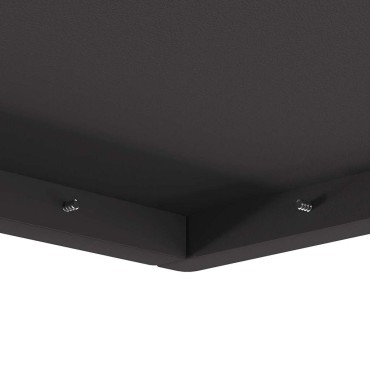 vidaXL Φωτιά σε μπολ Μαύρο 80 x 80 x 40 cm Ατσάλι Σκληρυθέν στον Αέρα
