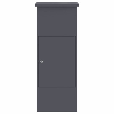 vidaXL Θυρίδα Πακέτων με πόρτα Ανθρακί 44,5 x 29 x 110,5 εκ Ατσάλι