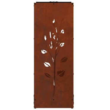 Ράφι για καυσόξυλα vidaXL 40x30x80 cm Ατσάλι σκληρυθέν στον αέρα