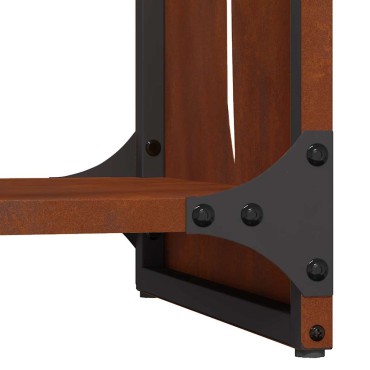 Ράφι για καυσόξυλα vidaXL 40x30x80 cm Ατσάλι σκληρυθέν στον αέρα