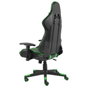 vidaXL Καρέκλα Gaming Περιστρεφόμενη Πράσινη από PVC 37x51cm 1 τεμ.