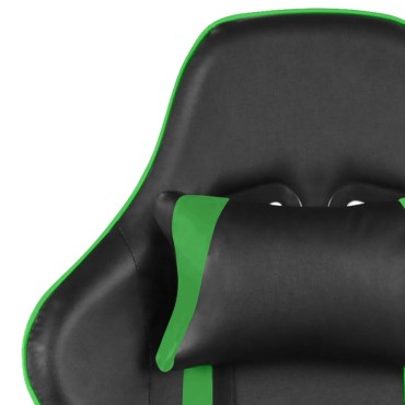 vidaXL Καρέκλα Gaming Περιστρεφόμενη Πράσινη από PVC 37x51cm 1 τεμ.