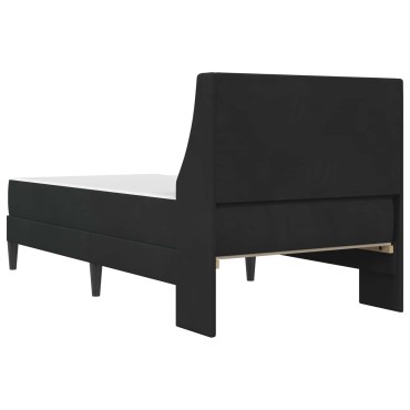 vidaXL Σκελετός κρεβατιού με στρώμα Μαύρο 80 x 200 cm Βελούδο