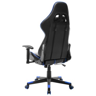 vidaXL Καρέκλα Gaming Μαύρο/Μπλε από Συνθετικό Δέρμα 37x51cm 1 τεμ.