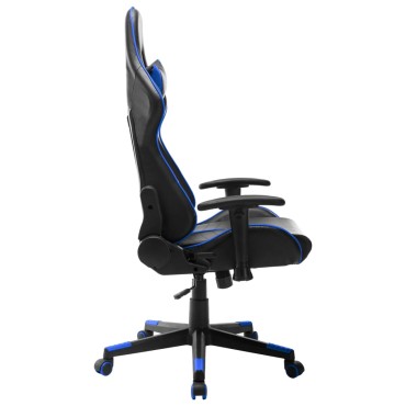 vidaXL Καρέκλα Gaming Μαύρο/Μπλε από Συνθετικό Δέρμα 37x51cm 1 τεμ.