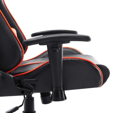 vidaXL Καρέκλα Gaming Μαύρη / Πορτοκαλί από Συνθετικό Δέρμα 37x51cm 1 τεμ.