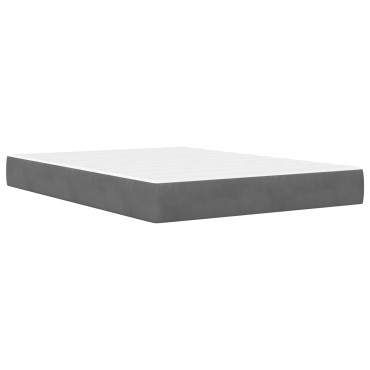 vidaXL Σκελετός Κρεβατιού Σκούρο Γκρι 120x200cm Βελούδο
