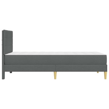 vidaXL Σκελετός Κρεβατιού Σκούρο Γκρι 80 x 200 cm Πολυεστέρας