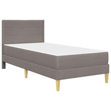 vidaXL Σκελετός Κρεβατιού Taupe 100 x 200 cm Πολυεστέρας