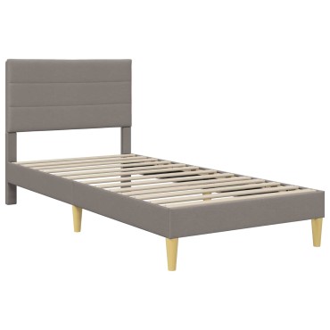 vidaXL Σκελετός Κρεβατιού Taupe 100 x 200 cm Πολυεστέρας