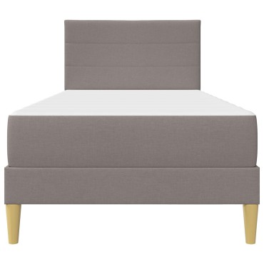 vidaXL Σκελετός Κρεβατιού Taupe 100 x 200 cm Πολυεστέρας