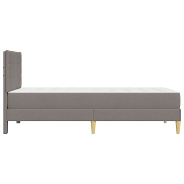 vidaXL Σκελετός Κρεβατιού Taupe 100 x 200 cm Πολυεστέρας
