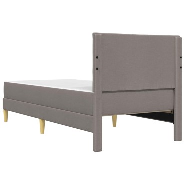 vidaXL Σκελετός Κρεβατιού Taupe 100 x 200 cm Πολυεστέρας