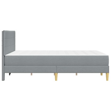 vidaXL Σκελετός Κρεβατιού Ανοιχτό γκρι 120x200cm Πολυεστέρας