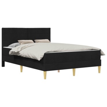 vidaXL Σκελετός Κρεβατιού Μαύρο 140 x 190 cm Πολυεστέρας