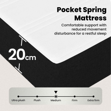vidaXL Σκελετός Κρεβατιού Μαύρο 140 x 190 cm Πολυεστέρας