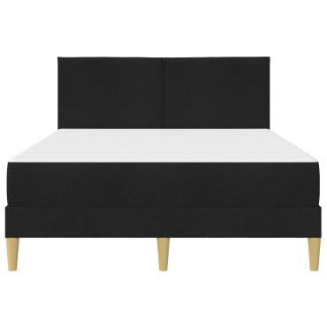 vidaXL Σκελετός Κρεβατιού Μαύρο 140 x 190 cm Πολυεστέρας
