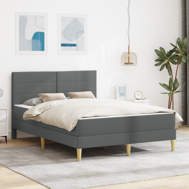 vidaXL Σκελετός Κρεβατιού Σκούρο Γκρι 160x200cm Πολυεστέρας