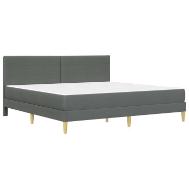 vidaXL Σκελετός Κρεβατιού Σκούρο Γκρι 180x200cm Πολυεστέρας