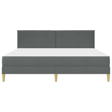vidaXL Σκελετός Κρεβατιού Σκούρο Γκρι 180x200cm Πολυεστέρας