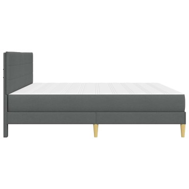 vidaXL Σκελετός Κρεβατιού Σκούρο Γκρι 180x200cm Πολυεστέρας