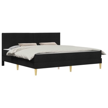 vidaXL Σκελετός Κρεβατιού Μαύρο 180 x 200 cm Πολυεστέρας